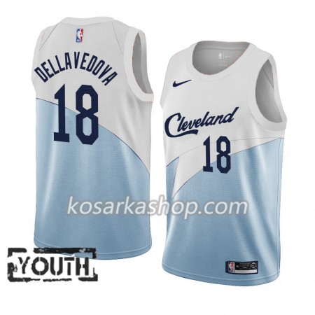 Dres Cleveland Cavaliers Matthew Dellavedova 18 Nike 2018-19 Plava Bijela Swingman - Dječji